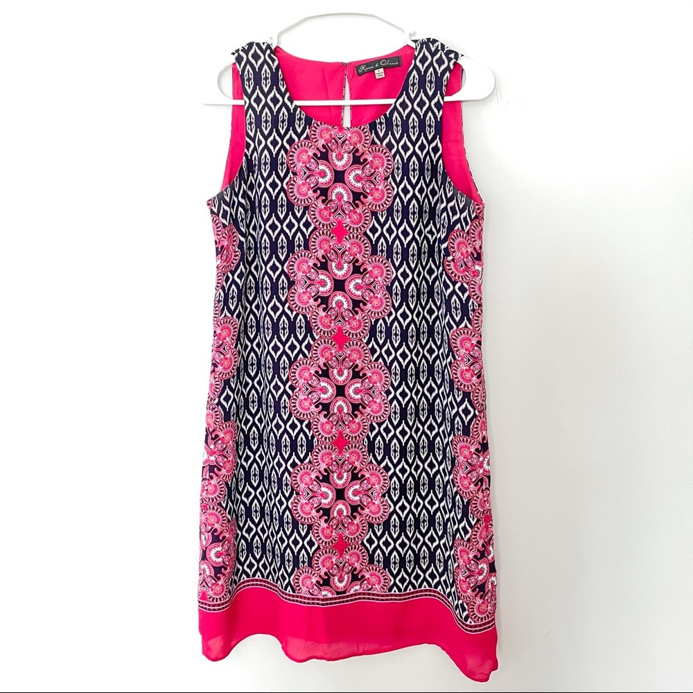 Floral Print Shift Mini Summer Dress